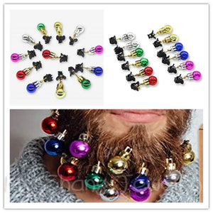 Colorful Christmas Clip Ball Xmas Beard Pendant