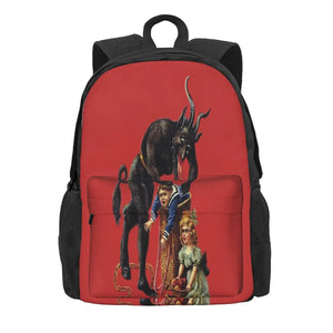 Krampus Christmas Backpack Unisex School Bag