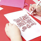 6" Christmas Tree Antlers Snowflake Stencil for Drawings & Engraving