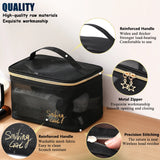 Mesh Cosmetic Bag Makeup Bags Travel Zipper Pouches Home Office Accessories