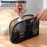 Mesh Cosmetic Bag Makeup Bags Travel Zipper Pouches Home Office Accessories