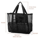 Portable Mesh Beach Storage Bag for Women