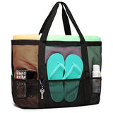 Portable Mesh Beach Storage Bag for Women