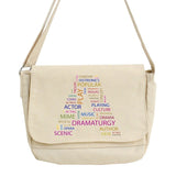 Japanese Style Messenger Bag Multi-function Text Pattern Bags