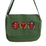 Japanese Retro Monster Pattern Messenger Bag
