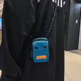 Hip Hop Mini Shoulder Bag Coin Purse Key Case Card Bag