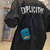 Hip Hop Mini Shoulder Bag Coin Purse Key Case Card Bag