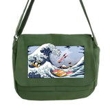 Messenger Bag Student Versatile Wave Pattern Bag