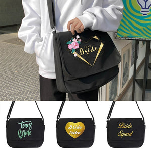 College Style Messenger Bag Harajuku Bride Pattern Portable Bag