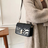 Character Pattern Messenger Bag for Women