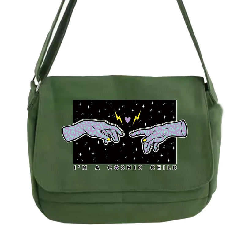 Japanese Art Messenger Bag Female Multi-function Student Portable