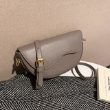 Women's Messenger Bag PU Leather Shoulder Handbag Saddle Bag