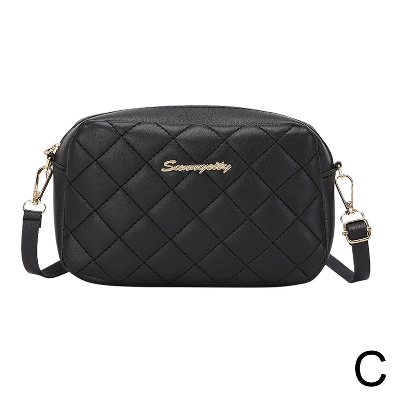 Embroidered Camera Crossbody Bag Chain Handbag