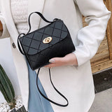 Women's Messenger Bag Crossbody Handbag Solid High Lady Shoulder Bag