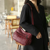 Casual Soft Leather Crossbody Bag for Women