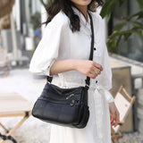Casual Soft Leather Crossbody Bag for Women