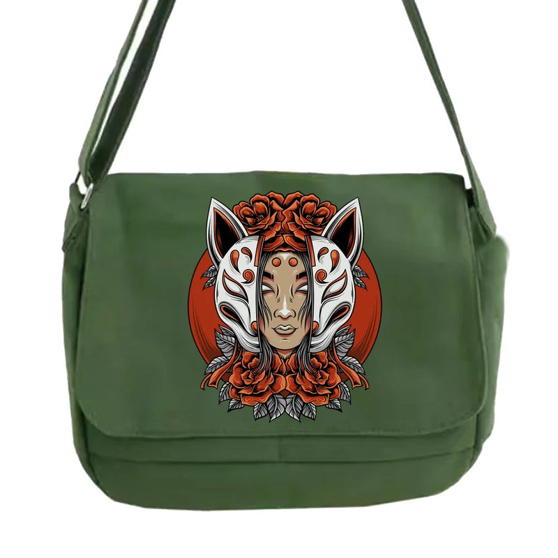 Japanese Messenger Bag Student Currency Leisure Portable Mask Pattern Bag