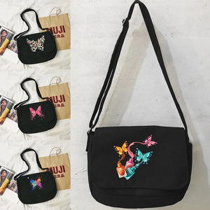 Japanese Harajuku Style Messenger Bag Butterfly Pattern