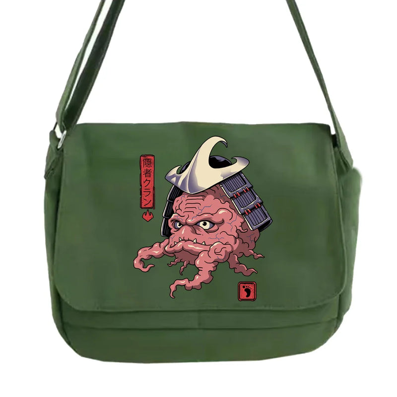 Japanese Monster Pattern Messenger Bag Student Portable One-shoulder Bag