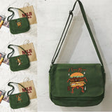 Japanese Monster Pattern Messenger Bag Student Portable One-shoulder Bag