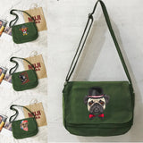 Japanese Dog Pattern Messenger Bag Multi-function Casual Shoulder Bag