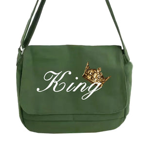Japanese Multi-function Messenger Bag Golden King Pattern