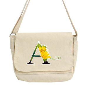 Japanese Style Flower Pattern Messenger Bag for Women