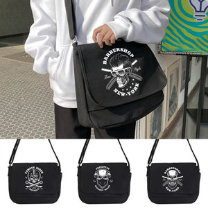 Japanese Student Messenger Bag Skull Pattern