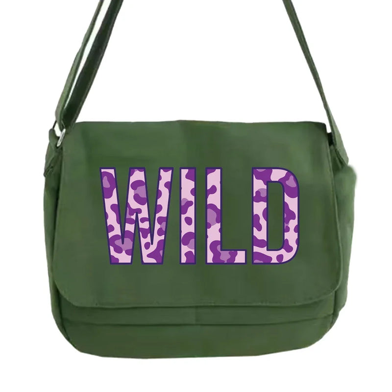 Japanese Style Messenger Bag Multi-function Wild Pattern Bag