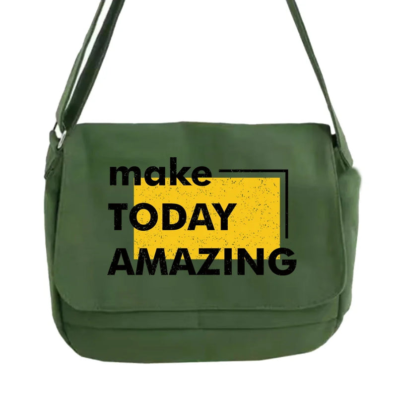 Japanese Multi-function Messenger Bag Young Man Tooling Style