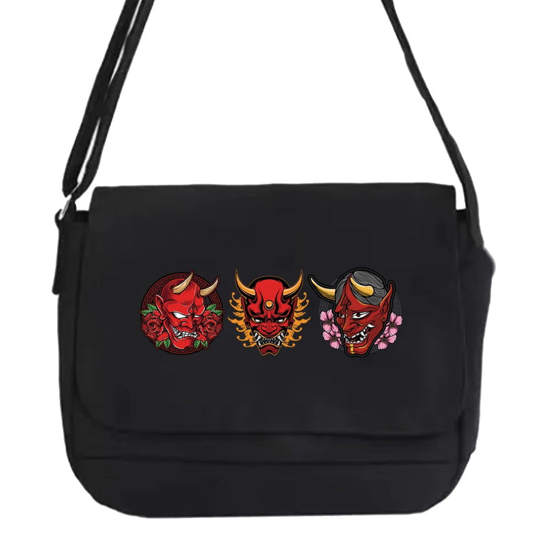 Japanese Multi-function Messenger Bag with Monster Pattern