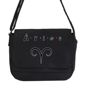 Constellation Pattern Messenger Bag Leisure Style College Youth One-shoulder Bag