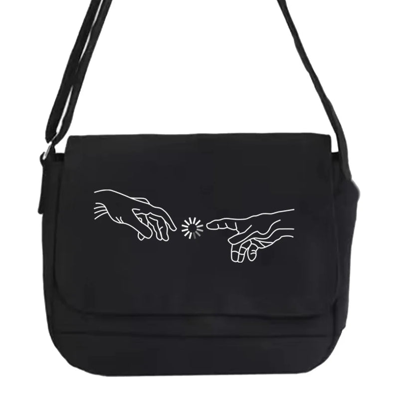 Harajuku Style Messenger Bag with Picture Pattern