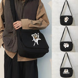 Cat Pattern Messenger Bag Student Harajuku College Style