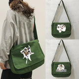 Youth Cat Pattern Messenger Bag Leisure Style