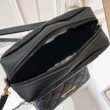 Plaid Embroidery Crossbody Bag for Women Large Capacity Shoulder Bag