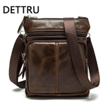 Leather Messenger Bag Men Shoulder Crossbody Small Male Flap Natural