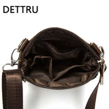 Leather Messenger Bag Men Shoulder Crossbody Small Male Flap Natural