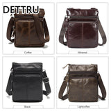 Leather Messenger Bag Men Shoulder Crossbody Small Male Flap Natural