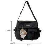 Retro Nylon Messenger Bag Crossbody Shoulder Campus Bag