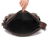 Men's PU Leather Messenger Bag Laptop Briefcase