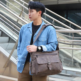 Men's PU Leather Messenger Bag Laptop Briefcase