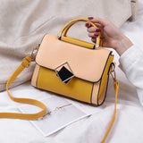 Casual Women Crossbody Messenger Bag with Magnetic Button Flap Cover