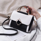 Casual Women Crossbody Messenger Bag with Magnetic Button Flap Cover