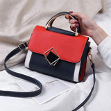 Casual Women Crossbody Messenger Bag with Magnetic Button Flap Cover
