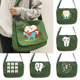 Multi-function Messenger Bag College Student Personality Teeth Pattern Bag