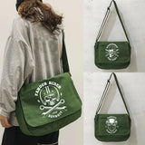 Skull Pattern Messenger Bag for Students