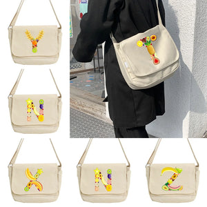 Retro Messenger Bag Harajuku College Style Portable One-shoulder
