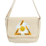 Daisy Pattern Messenger Bag College Style Shoulder Bag