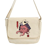 Monster Pattern Messenger Bag College Style Portable Shoulder Bag